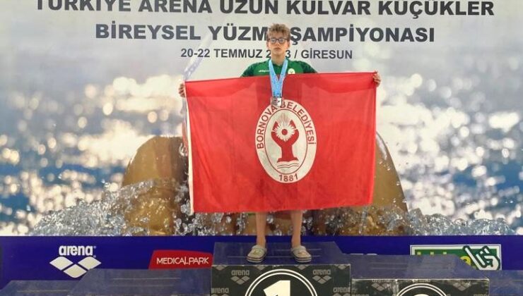 Çamdibi’nden şampiyon çıktı: Arda Kafadar yüzmede Türkiye ikincisi oldu!