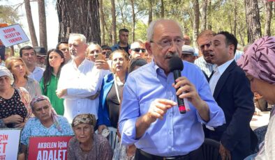 CHP lideri Kılıçdaroğlu Akbelen’de: “Sizin mücadeleniz sıradan bir mücadele değil”
