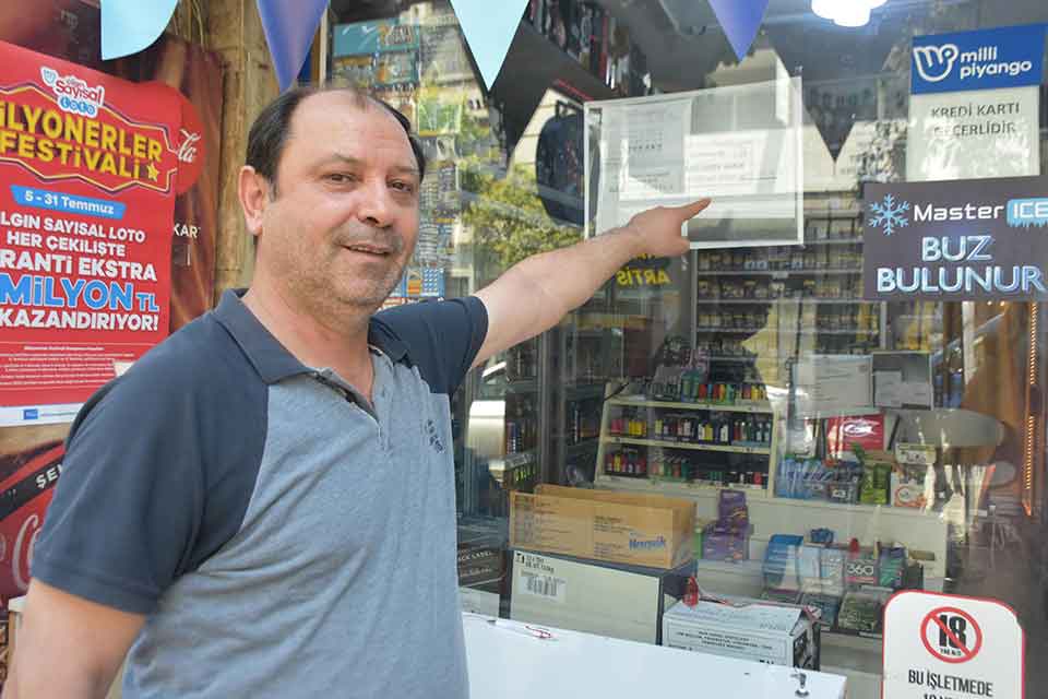 Talihliler arasında İzmir’in Karşıyaka ilçesinde Milli Piyango bayi işletmecisi Şuayip