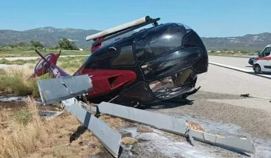 Türk helikopteri Yunanistan’da yakıt ikmali yapacakken düştü!