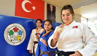 İzmir’in altın kızı Judocu Sema, madalyanın sahibi oldu