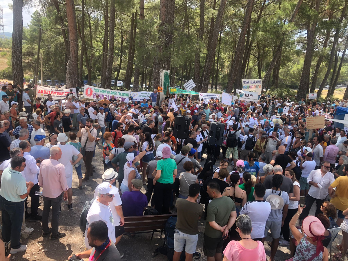 Akbelen Ormanı'nda düzenlenen direnişin 16. gününde vatandaşlar “Akbelen Büyük Buluşması'nda