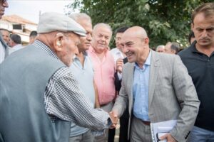 Menemen’de 80 milyon liralık yatırımla içme suyu inşaatının temelini atan