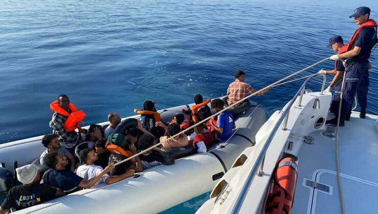 İzmir’de 208 kaçak göçmen kurtarıldı, 184 göçmen yakalandı