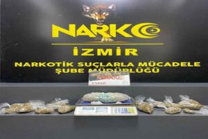 İzmir Emniyet Müdürlüğü Narkotik Suçlarla Mücadele Şube Müdürlüğü ekiplerince 06-12