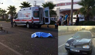 Manisa’da korkunç kaza: Otomobilin çarptığı kadın öldü