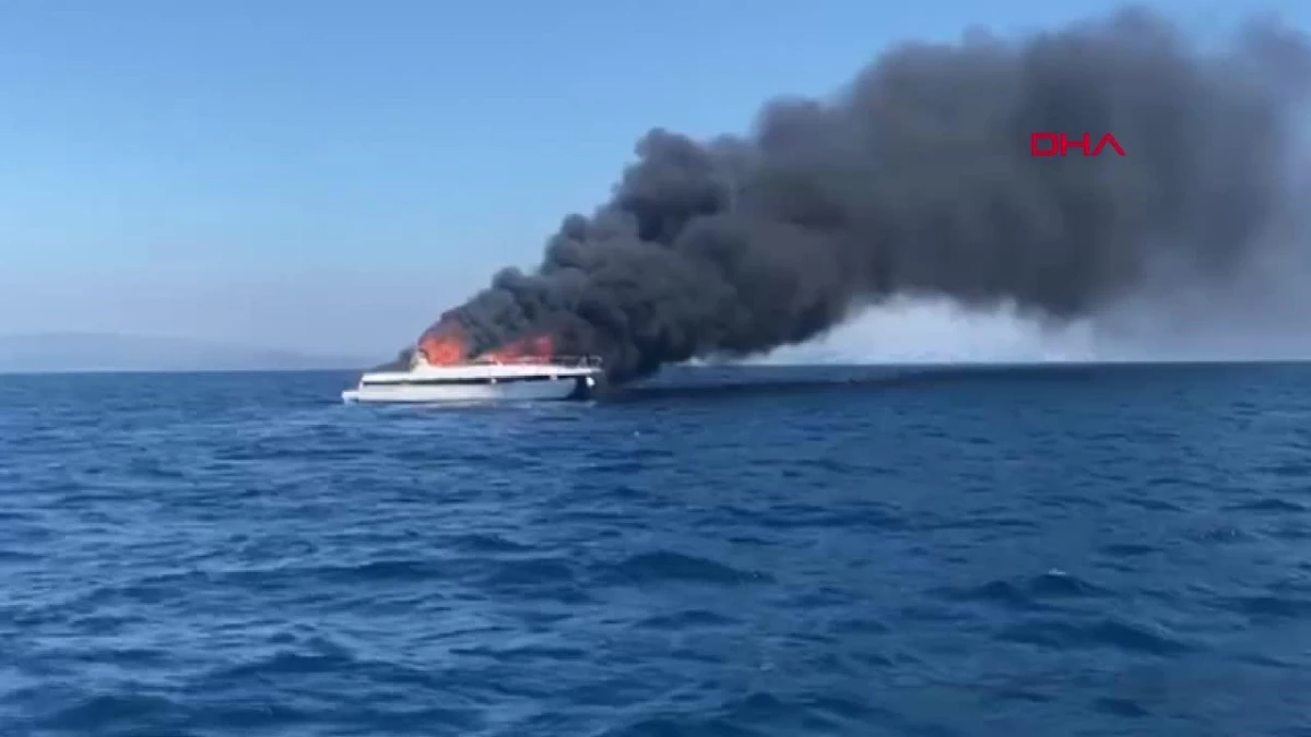 Bodrum Türkbükü açıklarında 12 metre uzunluğundaki motoryatta saat 15.00 sıralarında henüz