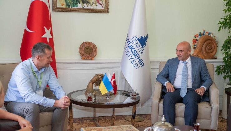 Başkan Tunç Soyer Ukrayna heyetini ağırladı