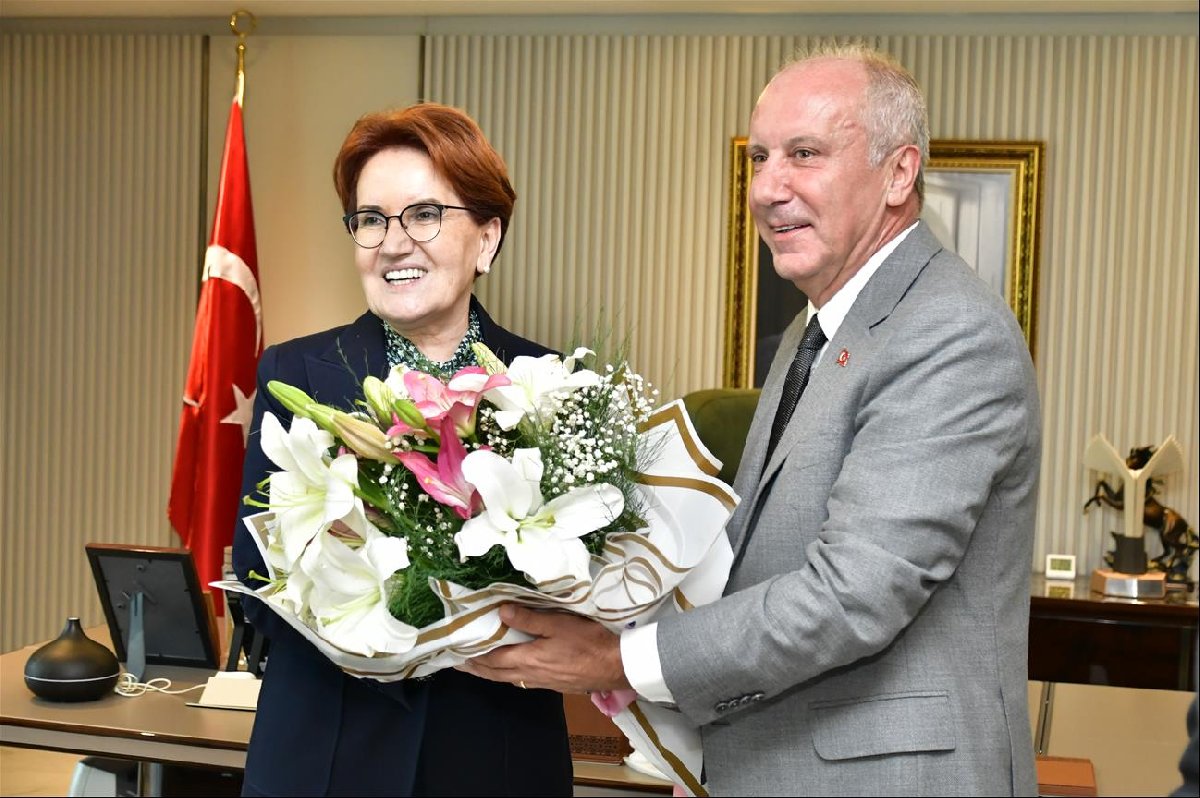 Muharrem İnce’den Meral Akşener’e ziyaret Memleket Partisi lideri Muharrem İnce, İYİ Parti lideri Meral Akşener'i