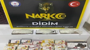 Aydın’ın Didim ilçesinde lokum paketleri içerisine gizlenmiş uyuşturucu madde ele