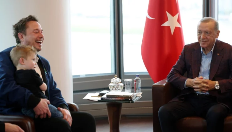 Cumhurbaşkanı Erdoğan, Elon Musk’la görüştü