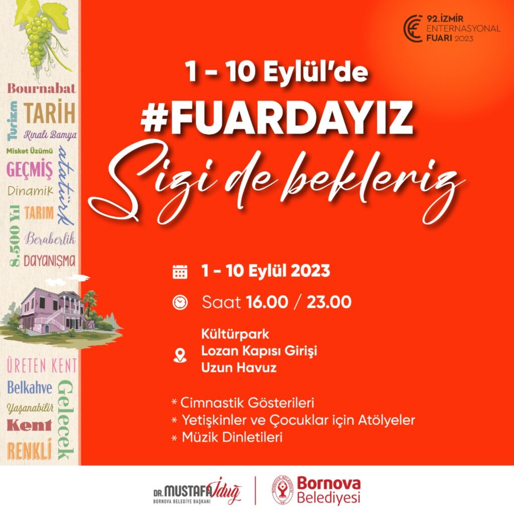 Bornova Belediyesi Fuar'da yerini aldı!