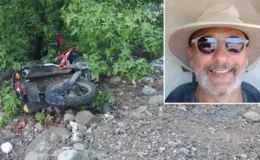 Kayıp motosikletli, uçurumda ölü bulundu