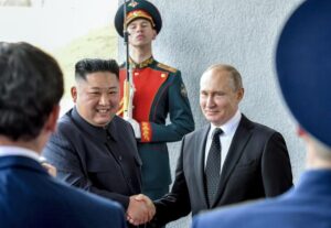 Rusya Devlet Başkanı Vladimir Putin, Kuzey Kore lideri Kim Jong-un