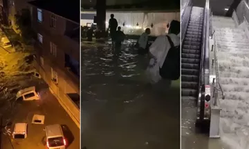 İstanbul yağmur ve sele teslim: Yollar göle döndü, çok sayıda insan mahsur kaldı