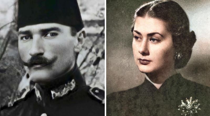 Mustafa Kemal Atatürk’ün, son Osmanlı padişahı Sultan Vahdettin’in kızı Rukiye