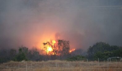 Çanakkale’de korkutan yangın: Askeri kışlaya sıçradı