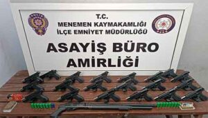 Menemen İlçe Emniyet Müdürlüğü Asayiş Büro Amirliği ekipleri, bir kişinin