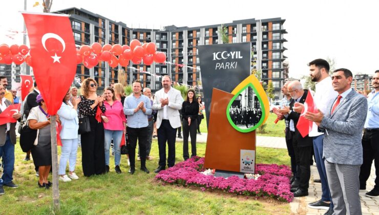 Çiğli Belediyesi’nden Cumhuriyetin 100. Yılına Özel Park Açılışı