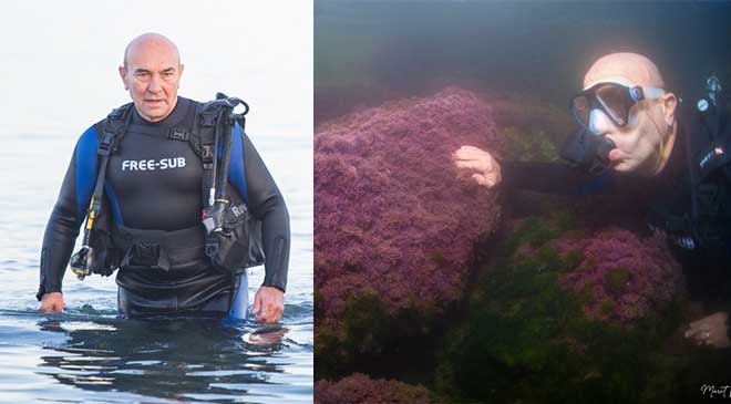 Soyer İzmir Körfezi’ne tüple dalış yaptı… Temizliğin kanıtı olarak mor boncuk mercanını gösterdi 
