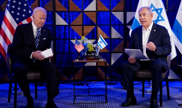 ABD Başkanı Biden, hastane saldırısı için Filistin’i işaret etti! ABD Başkanı Joe Biden, İsrail’in yanında olduklarını dile getirdiği açıklamada,