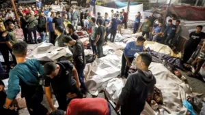 Gazze’de bir hastanede meydana gelen ve Hamas ve İsrail sorumluluğu