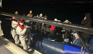 Kuşadası açıklarında 29 kaçak göçmen yakalandı