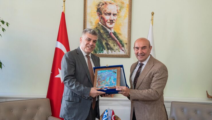 Yunanistan’ın İzmir Başkonsolosu Kostas’tan Başkan Soyer’e ziyaret
