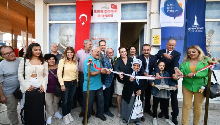 İzmir’in yeni kütüphanesi: ”Atatürk Çocukları Kütüphanesi” açıldı