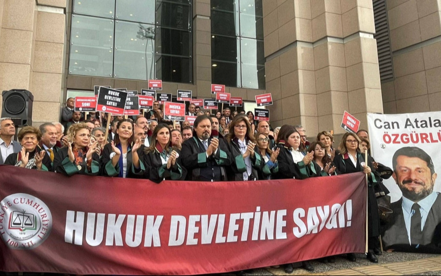 Can Atalay ve Anayasa’nın korunması için, İstanbul Barosu tarafından Çağlayan