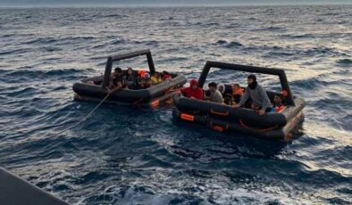 İzmir’de 37 kaçak göçmen kurtarıldı, 14 kaçak göçmen yakalandı