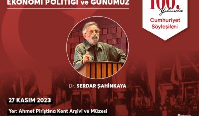 İzmir’de Cumhuriyet Söyleşileri Dr. Serdar Şahinkaya ile devam ediyor