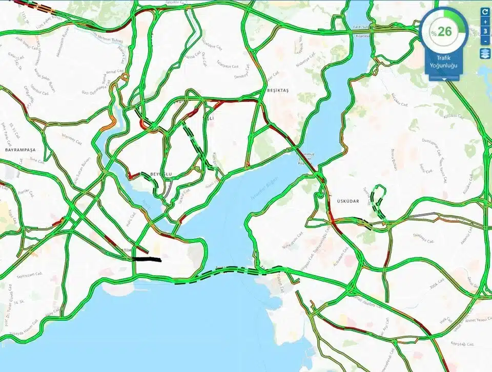 15 Temmuz Şehitler Köprüsü'nde zincirleme kaza: Trafik durma noktasına geldi