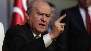 MHP Lideri Devlet Bahçeli, partisinin Meclis grup toplantısında konuşuyor. Bahçeli