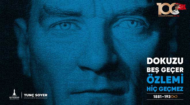 İzmirliler, ulu önder Mustafa Kemal Atatürk’ü aramızdan ayrılışının 85’inci yıldönümünde