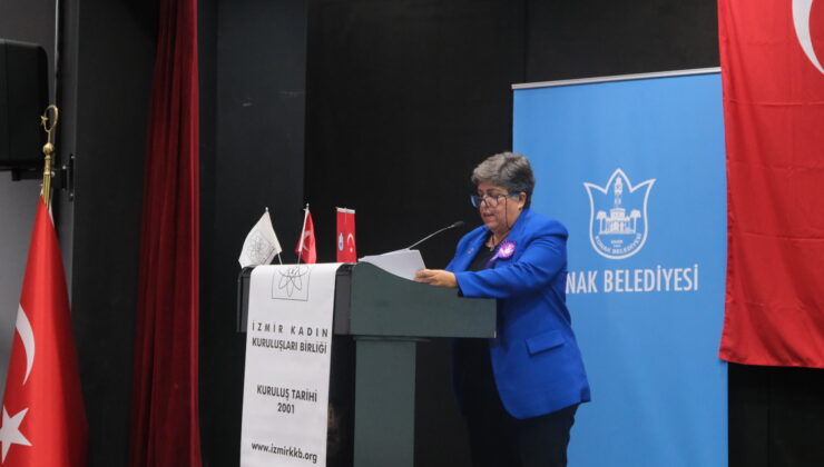 TKDF Başkanı Canan Güllü İzmir’de konuştu: ‘Eşitlikten ve laiklikten asla vazgeçmeyeceğiz’
