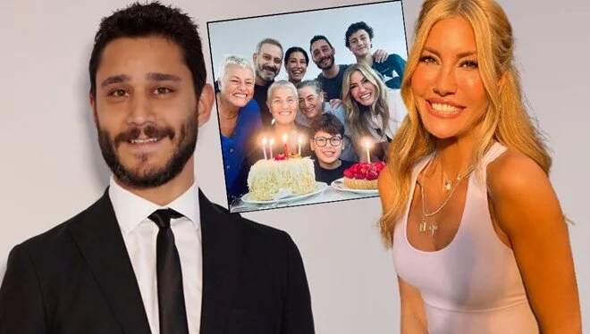 Çağla Şıkel ve sevgilisi Nail Gönenli, sıcak aile pozuyla doğum gününü kutladılar