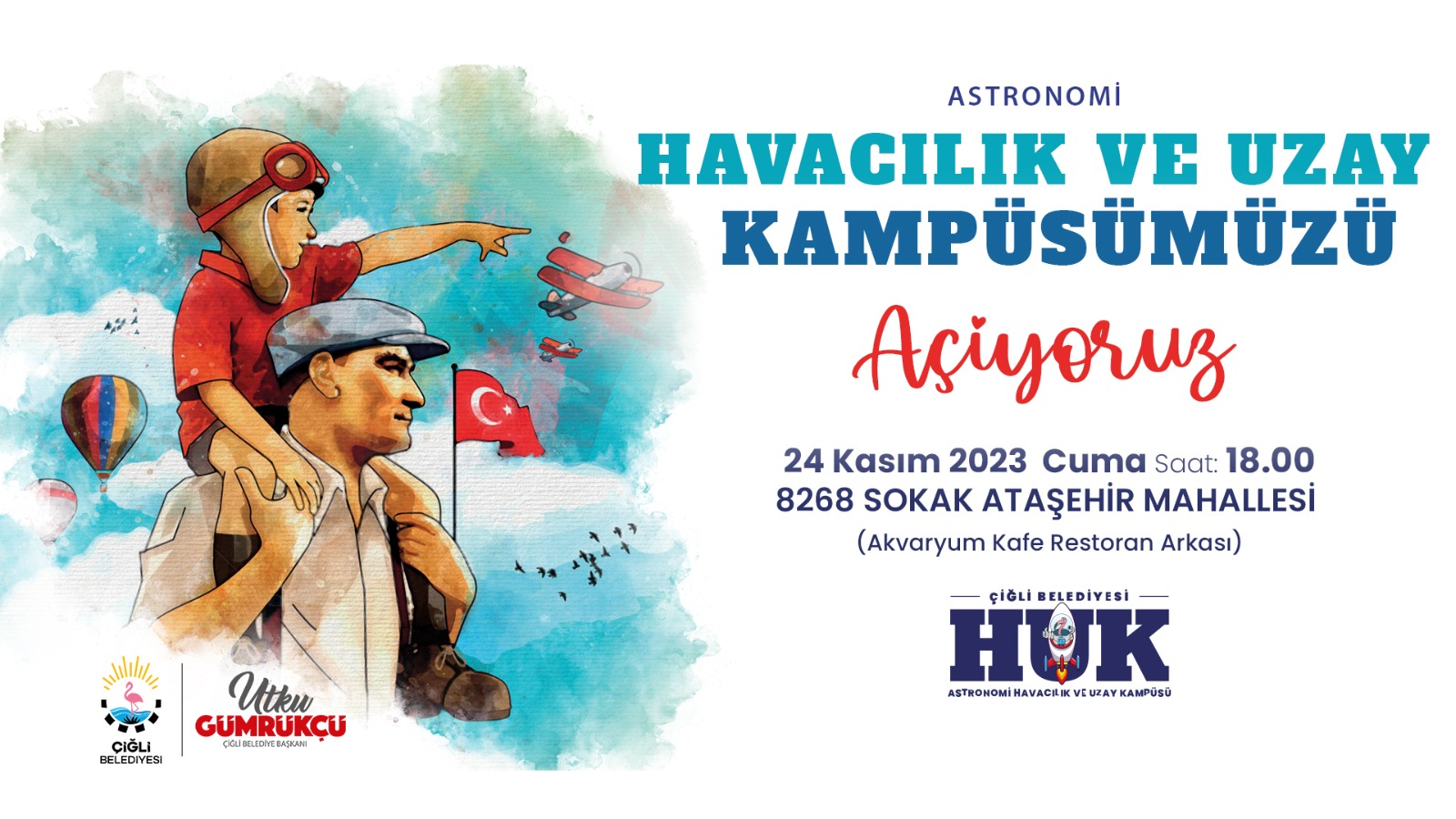 Çiğli Belediyesi tarafından genç nesillerin astronomi ve uzay bilimiyle bağını