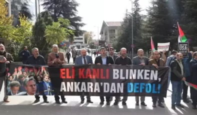 Ankara’da Blinken’e ‘Gazze’ protestosunda 8 gözaltı!