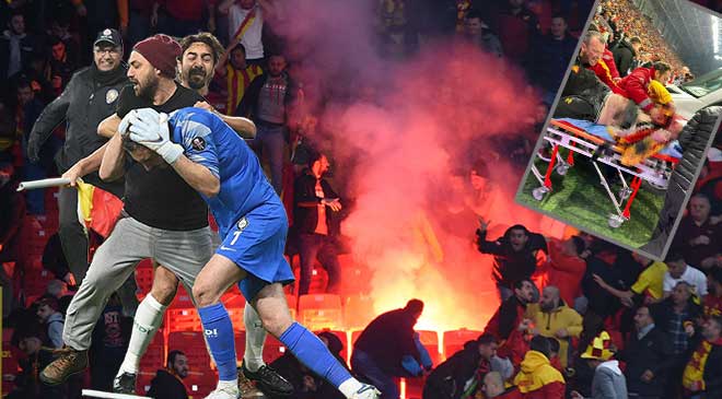 İzmir’de Göztepe ile Altay arasında oynanan olaylı derbide, Altay kalecisi Ozan