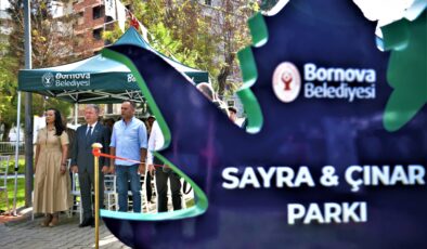 Sayra ve Çınar’ın adı Bornova Parkı’nda yaşayacak