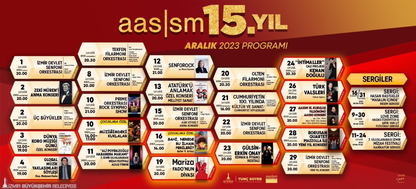 İzmir Büyükşehir Belediyesi Ahmed Adnan Saygun Sanat Merkezi (AASSM), 15.