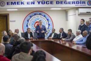 Tüm Yerel-Sen ve Belediye-İş sendikalarını ziyaret eden Konak Belediye Başkanı