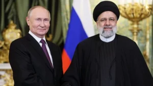 Rusya Devlet Başkanı Vladimir Putin ile İran Cumhurbaşkanı İbrahim Reisi,
