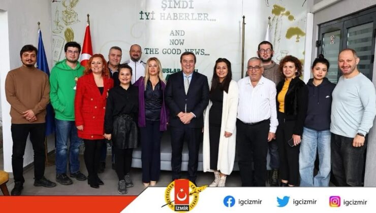 Başkan Batur’dan, İzmir Gazeteciler Cemiyeti’ne ziyaret