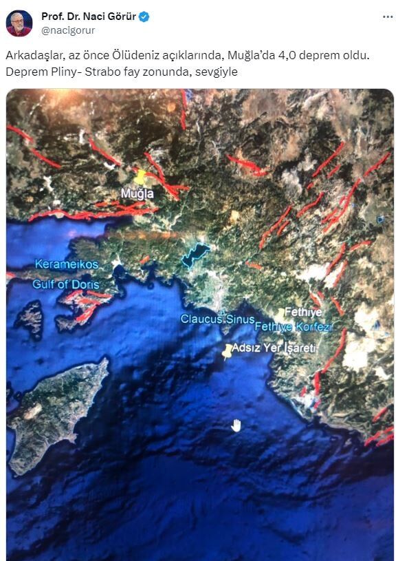 Fethiye'de korkutan deprem