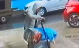 İzmir’de yeni nesil hırsızlık: Çaldığı eşyaları skuter ile götürdü