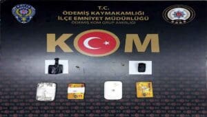 İzmir’in Ödemiş ilçesinde, üzerlerinde özel düzenek kurulu bir şekilde başkasının