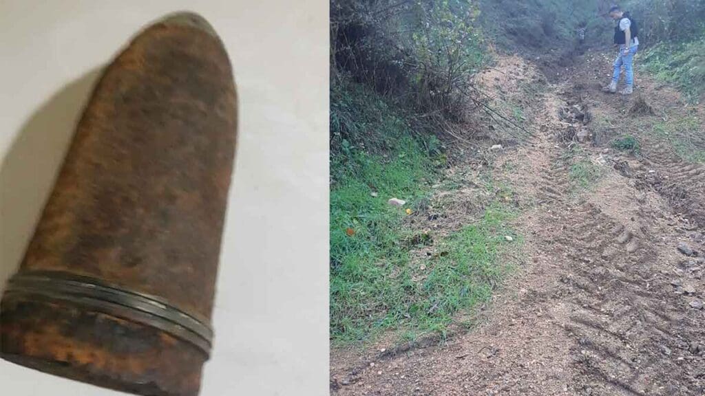 İzmir'de ormanda bulunan top mermisi imha edildi