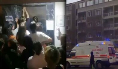 İzmir’de skandal! KYK yurdunda asansör düştü…  Asansörde mahsur kalan öğrenciye neden yardım edilmedi?
